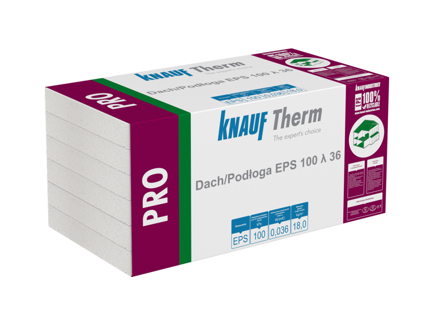 Knauf Therm - Pro Dach/Podłoga EPS 100 λ 36