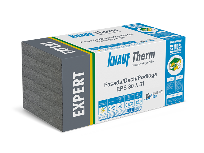 KNAUF THERM Expert Fasada Dach Podłoga EPS 80 λ 31