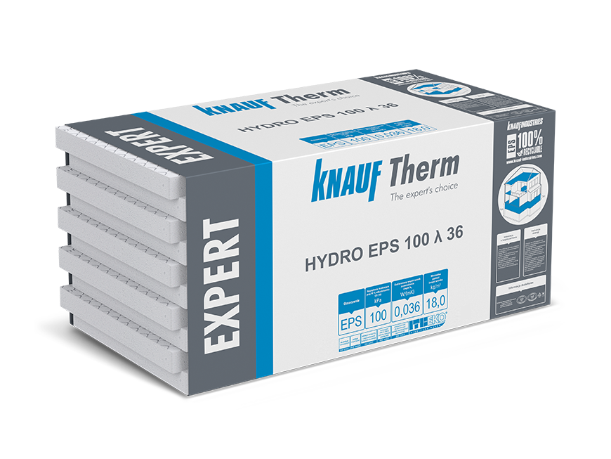 KNAUF THERM Expert HYDRO EPS 100 λ 36