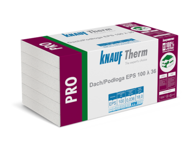 KNAUF THERM Pro Dach Podłoga EPS 100 λ 36