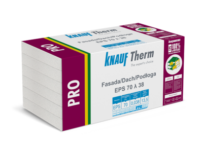 KNAUF THERM Pro Fasada Dach Podłoga EPS 70 λ 38