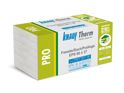 KNAUF THERM Pro Fasada Dach Podłoga EPS 80 λ 37