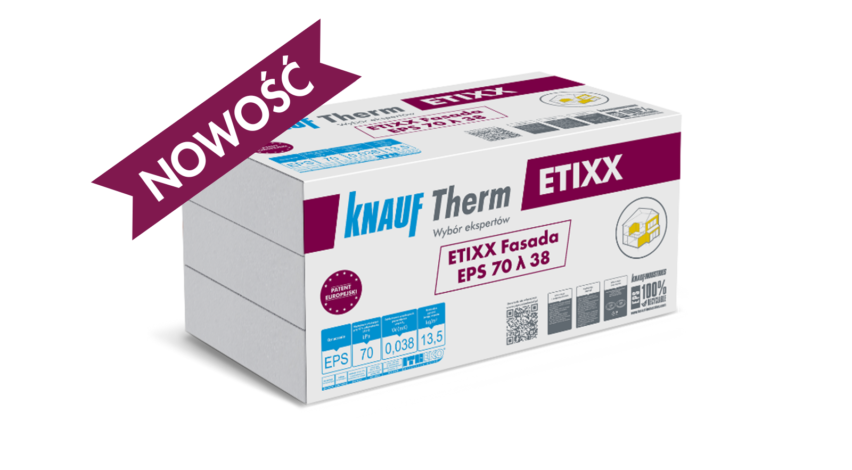 Nowość Knauf Therm - nowy styropian ETIXX biały