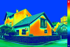 Badanie termowizyjne domu - rzut